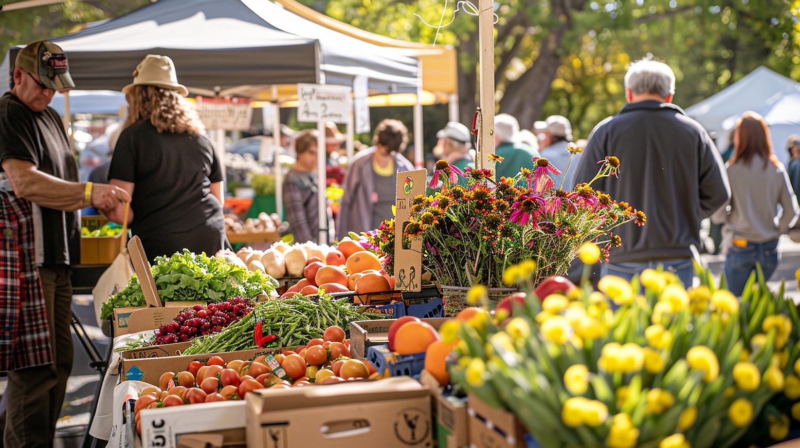 marchés locaux aux alentours du camping